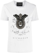 Thumbnail for your product : John Richmond crest logo embroidered T-shirt