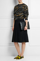 Thumbnail for your product : MICHAEL Michael Kors Keaton camouflage-print calf hair slip-on sneakers