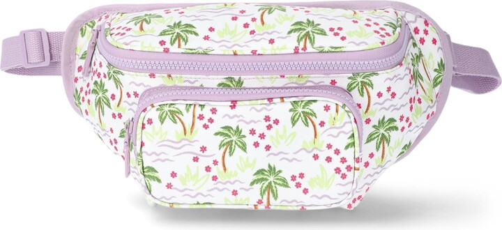 No Boundaries Beach Cooler Fanny Pack, White Palm, Women’s