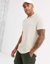 Thumbnail for your product : BEIGE Asos Design ASOS DESIGN waffle polo in