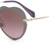 Thumbnail for your product : Miu Miu Eyewear Noir heart sunglasses