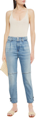 Veronica Beard Moika High-rise Tapered Jeans