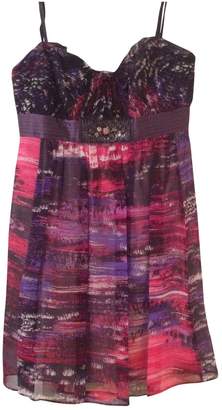 BCBGMAXAZRIA Purple Silk Dress for Women