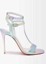 Thumbnail for your product : Christian Louboutin Mara 100 Leather Sandals - Multi