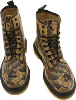 Thumbnail for your product : Dr. Martens Womens Black & Brown 8 Eye Tattoo Sleeve Boots