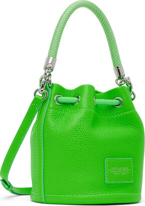 Marc Jacobs Green 'The Leather Mini Bucket' Bag