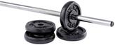 Thumbnail for your product : York 4 x 2.5kg Black Cast Iron 1 inch Plates