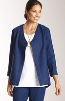 Thumbnail for your product : J. Jill Pure Jill delave linen open-front jacket