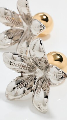 【関税込み】Marni ゴールド＆シルバー Flower ピアス マルニ MARNI ピアス ゴールド ORMV0474A0 (MARNI/ピアス