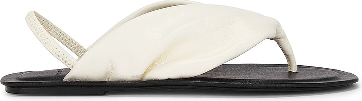 LOULOU STUDIO Sahado Slingback Flat Sandals in Cream ShopStyle