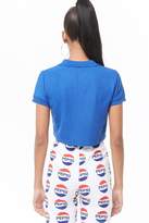 Thumbnail for your product : Forever 21 Pepsi Cropped Polo Shirt