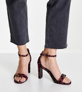 extra wide block heels