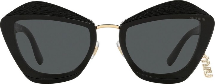 Miu Miu Women's Black Sunglasses | ShopStyle