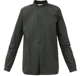 Thumbnail for your product : Toogood The Botanist Stand-collar Cotton-poplin Shirt - Dark Green