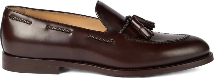 Brunello Cucinelli Tassel-Detail Leather Loafers