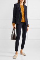 Thumbnail for your product : Veronica Beard Stretch-crepe Slim-leg Pants - Navy