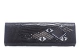 Thumbnail for your product : Gucci Pre-Owned Black Lizard Jeweled Clutch