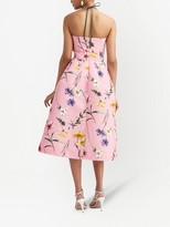 Thumbnail for your product : Oscar de la Renta Floral Halterneck Dress