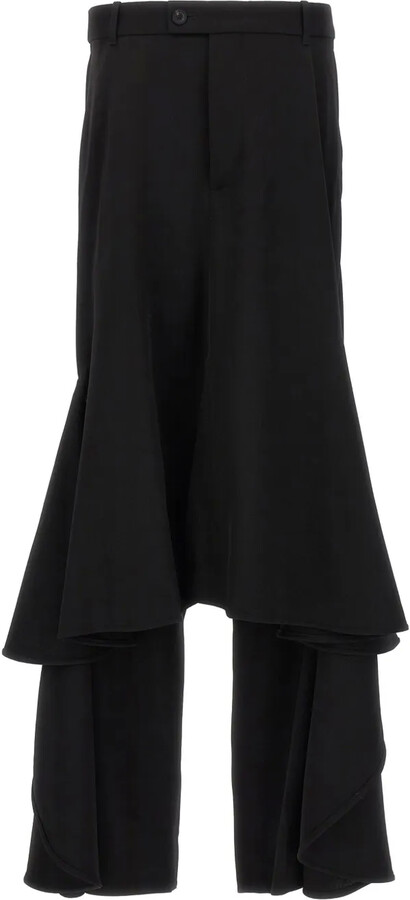 Balenciaga Deconstructed Godet maxi skirt