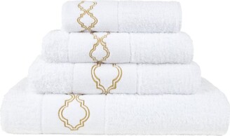 Abyss Cluny Bath Towel | White/Gold