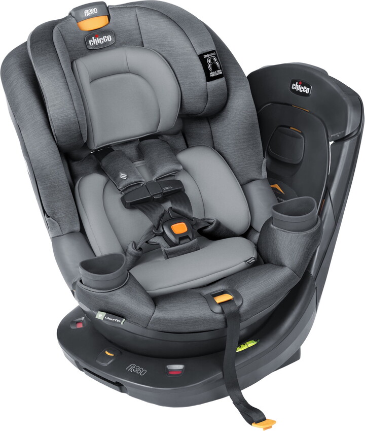 Chicco Fit360 ClearTex Rotating Convertible Car Seat - Drift (Grey), New