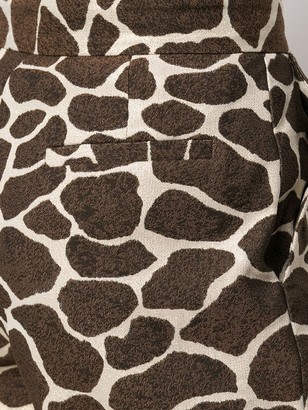 Pt01 High-Waisted Giraffe-Print Shorts
