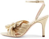 Thumbnail for your product : Loeffler Randall Zinnia Pleated Knot Ankle-Strap Heel Sandals