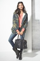 Thumbnail for your product : Rubbish Faux Shearling Lined Slouchy Jacket (Juniors)
