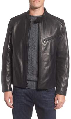 Andrew Marc Gibson Slim Leather Moto Jacket
