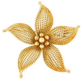 Tiffany & Co. 18K Flower Brooch