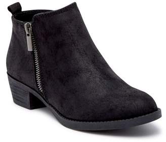 brie zip ankle bootie