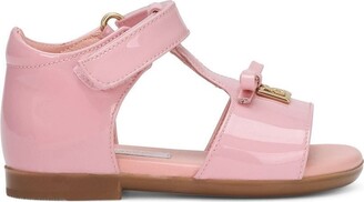 Dolce & Gabbana Children First Steps patent leather sandals