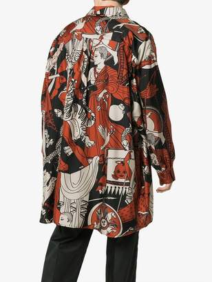Edward Crutchley Multi print silk shirt
