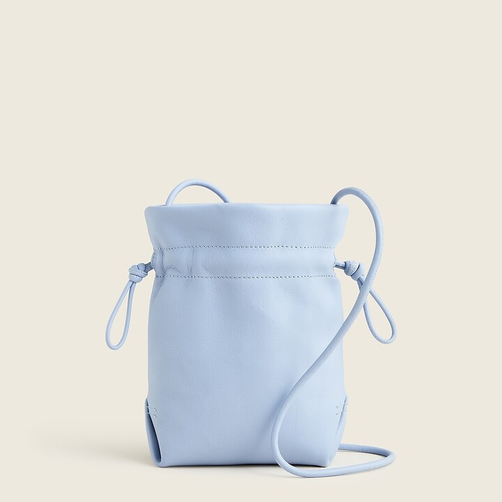 J.Crew Lisbon drawstring bag in leather ShopStyle
