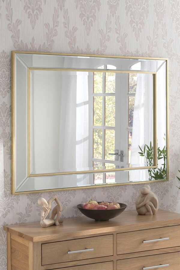 Yearn Mirrors Angled Wall Mirror Brass 70x95cm ShopStyle