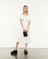 Thumbnail for your product : The Kooples Long ecru dress with short sleeves