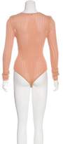 Thumbnail for your product : Ronny Kobo Knit Long Sleeve Bodysuit w/ Tags