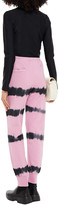 Thumbnail for your product : MSGM Tie-dyed French Cotton-terry Track Pants