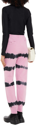 MSGM Tie-dyed French Cotton-terry Track Pants