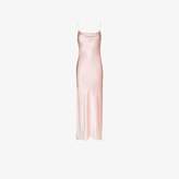 Thumbnail for your product : Marques Almeida Cowl neck silk slip dress