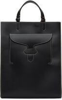 Thumbnail for your product : Maison Margiela Black Leather Shopper Tote