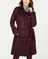 Thumbnail for your product : London Fog Double-Breasted Water Resistant Hooded Trench Coat, Created for Macy's