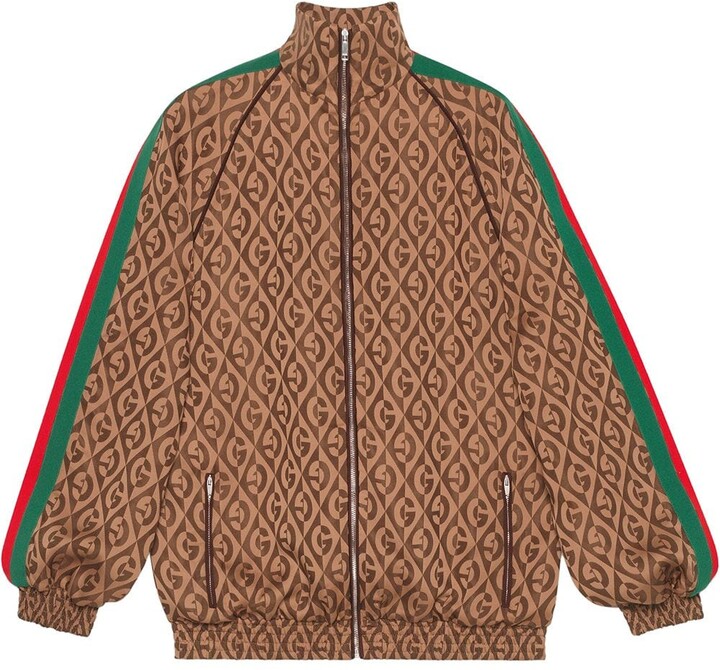 Gucci GG print bomber jacket - ShopStyle