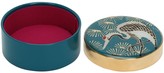 Thumbnail for your product : Shanghai Tang Small Crane Round Enamel Box