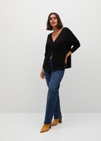 Thumbnail for your product : MANGO Violeta BY Fine-knit cardigan blue - S - Plus sizes