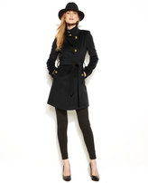 Thumbnail for your product : Tahari Izzy Asymmetrical Wool-Blend Coat