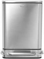 Thumbnail for your product : simplehuman Brushed Stainless Steel 38 Liter Fingerprint Proof Rectangular Steel Bar Step Trash Can