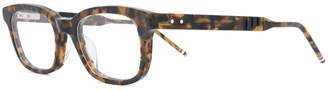 Thom Browne Eyewear tortoiseshell square glasses