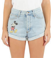 Disney Mickey Mouse Denim Shorts by SIWY