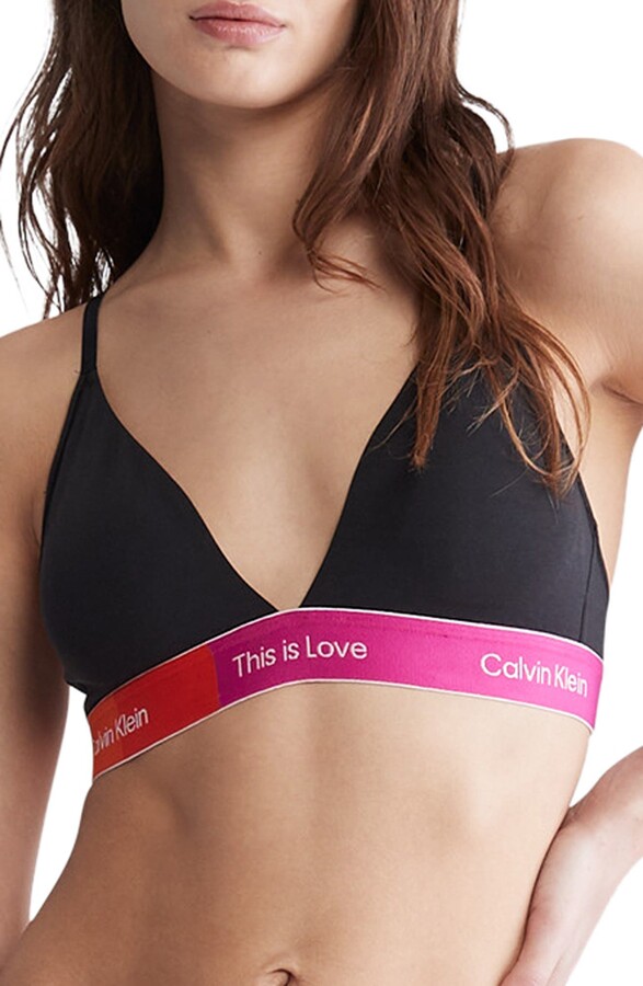 Calvin Klein This is Love Colorblock Wireless Bra - ShopStyle